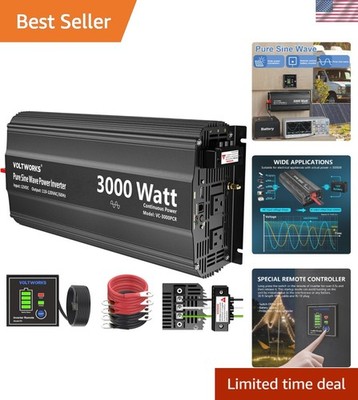 Efficient 3000W Pure Sine Wave Inverter   Off-Grid Power Solution for RVs & More