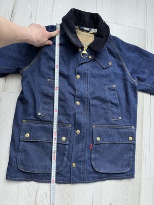 Levi's x Barbour Oversized Bedale Denim Jacket Blue Unisex Size XS