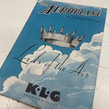 VINTAGE 1940s Aeroplane Plane War Magazine Advertisement Art WW2 Motor Junk Cafe