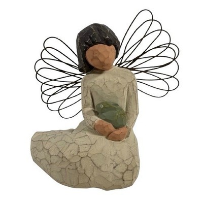 Willow Tree Angel of Protection 3 Inch Resin Figurine Demdaco Sue Lordi Rabbit