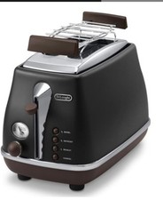DeLonghi CTOV 2103.BK Icona Vintage Toaster schwarz-NEU OVP