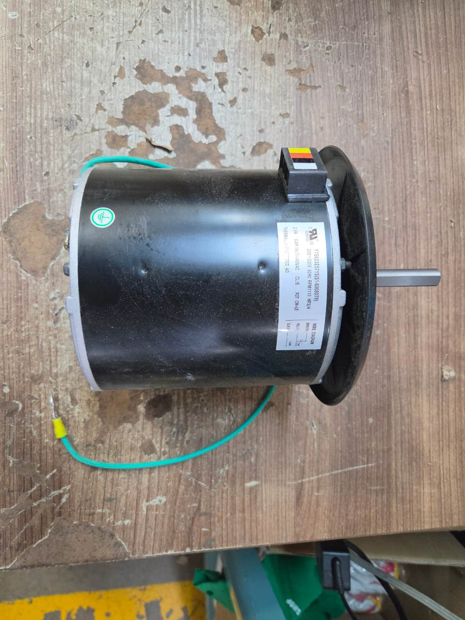 F48T73A50 Condenser Fan Motor 3/4HP 1110RPM 208-230V For A.O. Smith AC Unit
