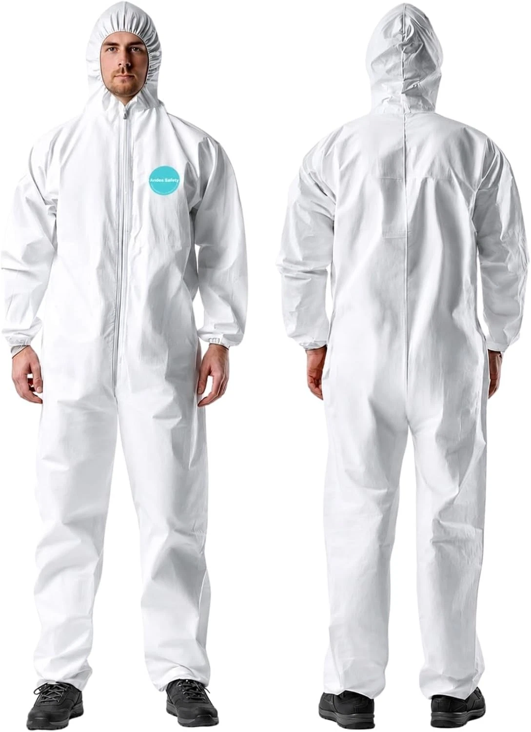 Microporous Hazmat Suit XX-Large - Durable Coverall for Painting & Maintenance - product detail image 3