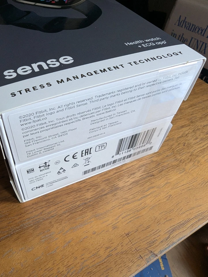 FitBit Sense Graphite Stainless Steel Case with Carbon Infinity Band (Brand New) - Image 3 of 4