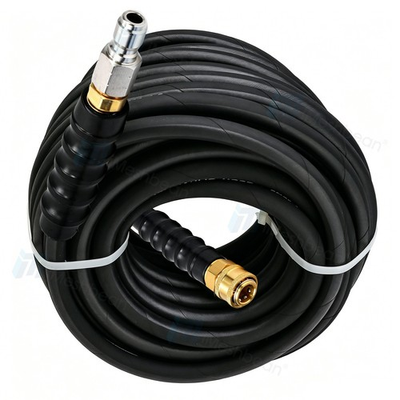 #ad 125#x27; Pressure Washer Hose Non Marking 4800 PSI 125ft. Length 3 8quot; Swivel Coupler $139.99