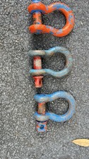 Lot of 3 CM Anchor Shackle with Cotter Pin 5/8" 4 1/2  Ton Working Load Alloy
