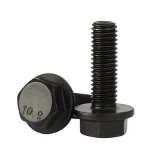 Mellewell M6 x 20mm Flanged Hex Head Bolts Flange Hexagon Screws, Full Thread...