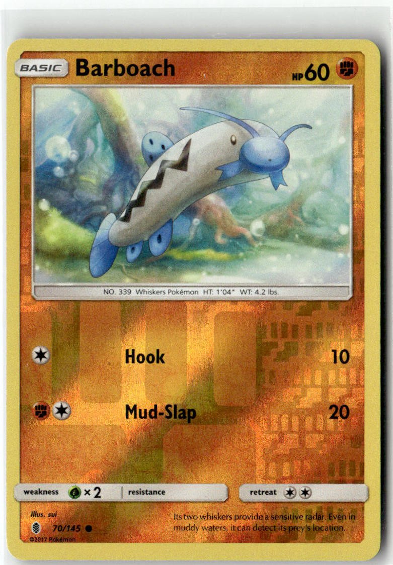 Barboach 70/145 Common Guardians Rising Pokemon Reverse Holo NM/M
