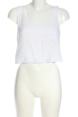 PULL & BEAR Haut taille empire Dames Top T EU 34 blanc style décontracté - Photo 1/4