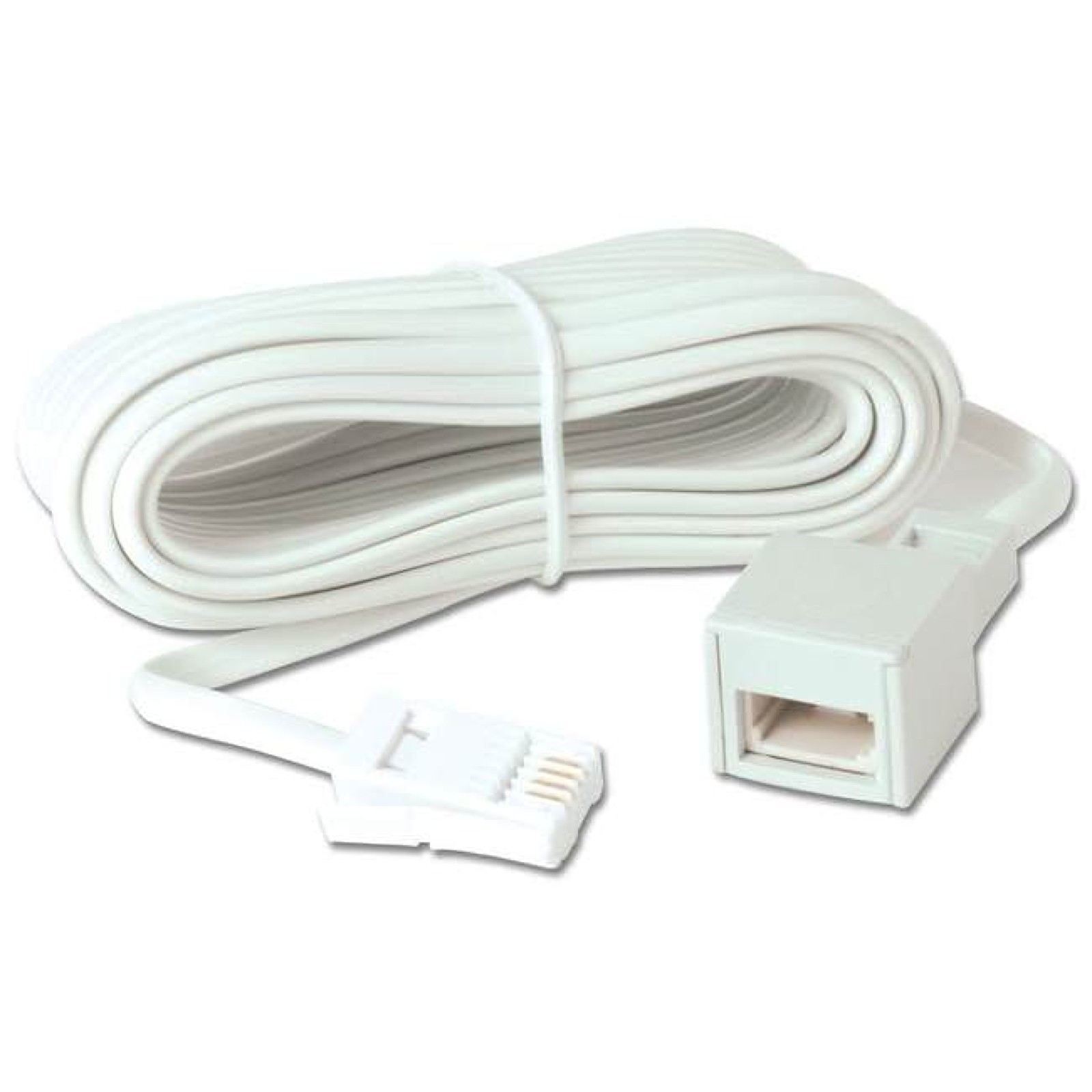 Telephone / Modem Extension Cable - BT Male to Female - 3 Metre
