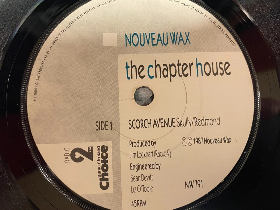 THE CHAPTER HOUSE - Scorch Avenue - IRISH INDIE 7" 1987 IRELAND SYNTH POP - Image 4 of 4