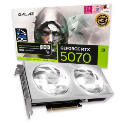 GALAX GALAZ GeForce RTX 5070 WHITE OC D7 12GB / Gaming Grafikkarte / Express