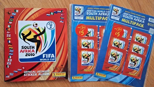 PANINI 2010 WORLD CUP ALBUM COMPLETE SOUTH AFRICA + two multi pack stickers rare