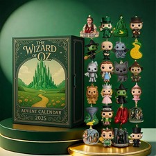 Wizard of Oz Advent Calendar 2025, 24-Day Countdown with Character Ornaments