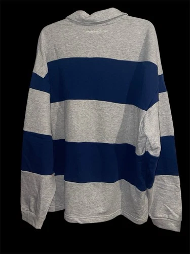 PUMA Porsche Legacy Lifestyle Crew Striped Knit Sweatshirt Blue Jewel Men’s  XL image 4