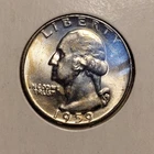 1959 D Washington Quarter BU Uncirculated Mint State 90% Silver 25c US Coin
