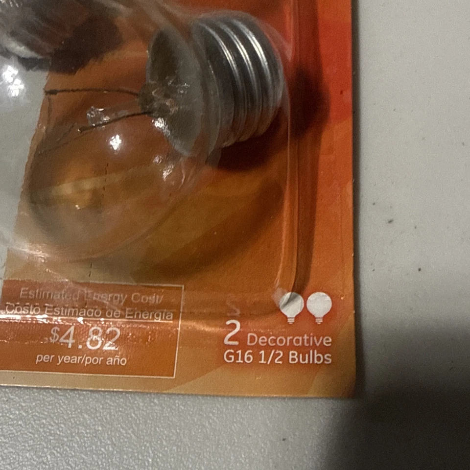 GE Lighting Incandesent 40W Clear Globe Bulb, 2 Pk - Image 3 of 4