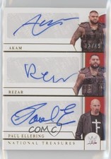 2024 National Treasures WWE Triple Signatures 12/49 Paul Ellering Akam Auto 1o2