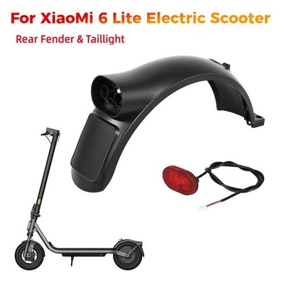 Front Rear Fender Mudguard w/Taillight for Xiaomi Mi6 Lite Electric Scooter Accs