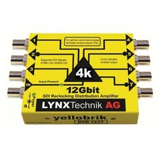 LYNX Technik Yellobrik DVD 1417 12G SDI 1 In/7 Out Video Distribution Amplifier