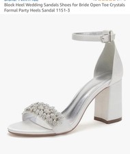 Block Heel 3 In. Wedding Shoes