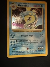 Pokémon Gyarados TCG Set Base Holo Card 6/102 Illimitato Raro, Condizioni MP