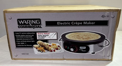 #ad Waring Commercial Electric Crepe Maker WSC160 $425.00