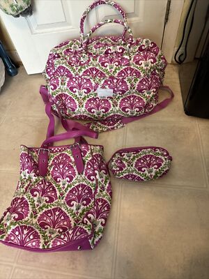Vera Bradley Travel Grand Traveler Julep Tulip Overnight Weekender