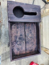 NEW wood serving tray with wine bottle and glass slot customizeable