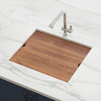 Ruvati 23  Workstation Ledge Bar Prep Kitchen Sink 16 Gauge Single Bowl  RVH8308