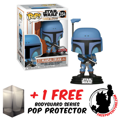 FUNKO POP VINYL STAR WARS THE MANDALORIAN DEATH WATCH TWO STRIPES - Main Image