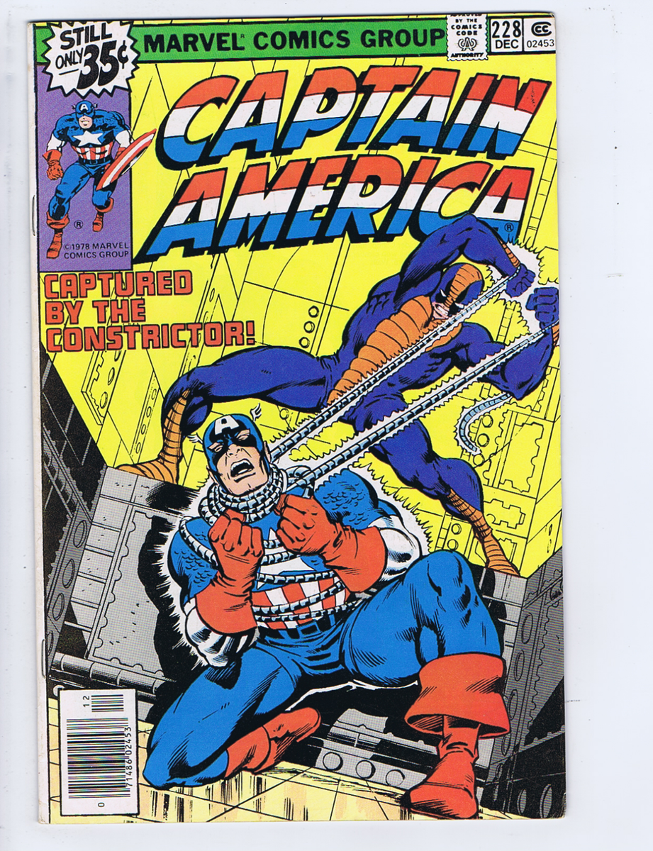 Captain America #228 Marvel 1979 Captured by the Constrictor ! | eBay