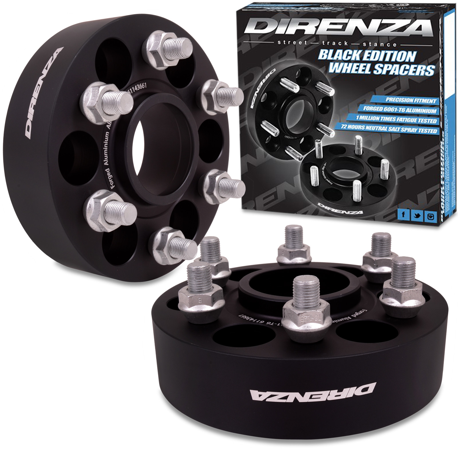 DIRENZA 6x114.3 40mm HUBCENTRIC ALLOY WHEEL SPACERS FOR NISSAN NAVARA