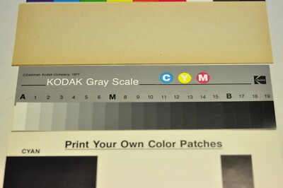 Kodak color separation guides and gray scale (Q-13, 8 Kodak color separation guides and gray scale (Q-13, 8