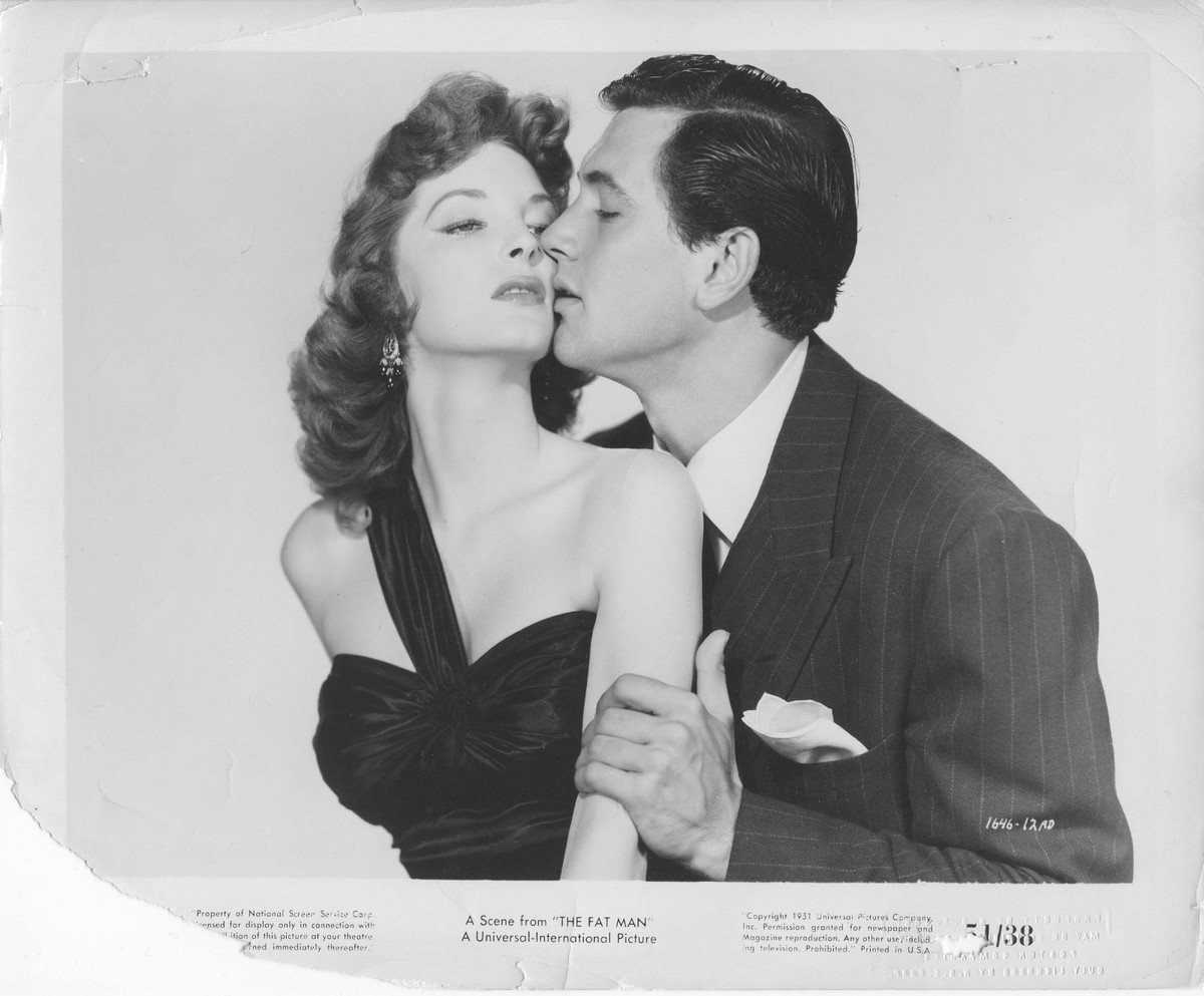THE FAT MAN original 1951 posed lobby still photo ROCK HUDSON/Sexy JULIE  LONDON | eBay