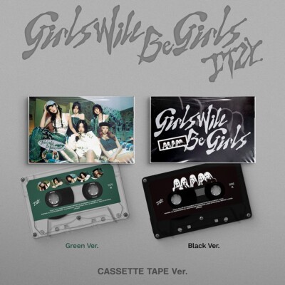 ITZY GIRLS WILL BE GIRLS Album CASSETTE TAPE 2 Ver SET/2 Bookt+2 Card+2 POB+GIFT
