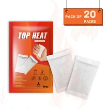 20 Pairs of Top Heat Hand Warmers - 8+ Hours Warm Hands - Hand Heat Pads(40 PCS)