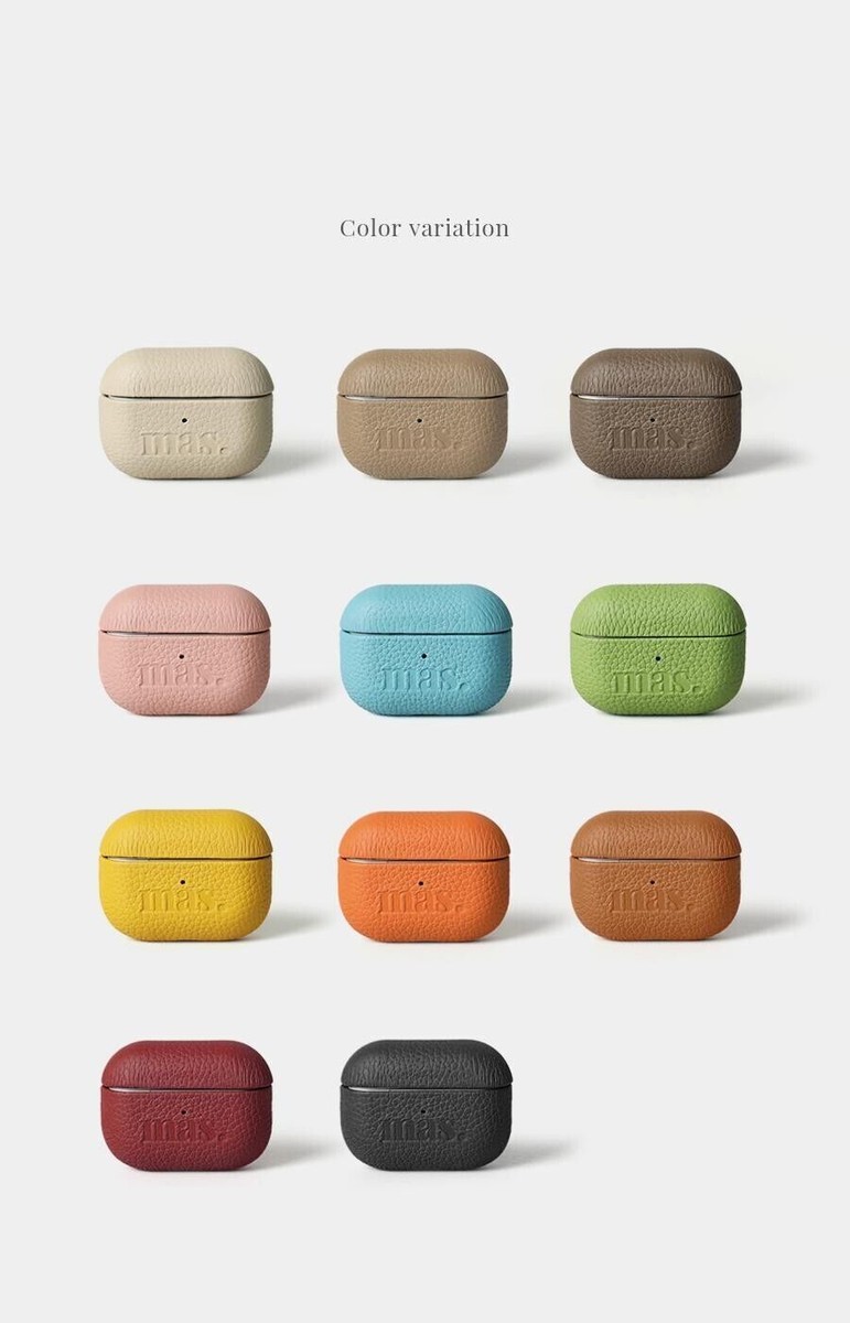 Masmarulez] Korean Leather AirPods Pro Case Cover Chocolate