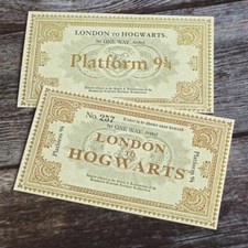 Harry Potter Hogwarts Train 9 3/4 Ticket Book...