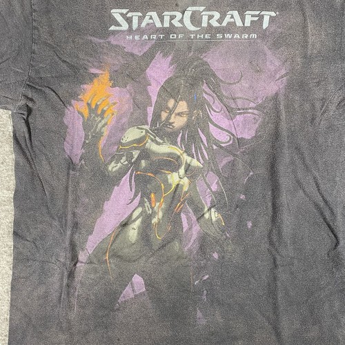 StarCraft Y2K T Shirt Heart Of The Storm Distressed Faded Jinx Blizzard Medium - Picture 2 of 15