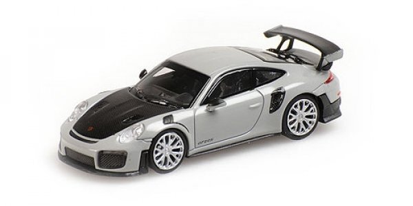 1/87 Minichamps Porsche 911 GT2 Rs Grau W / Carbon Bonnet 870068127-image