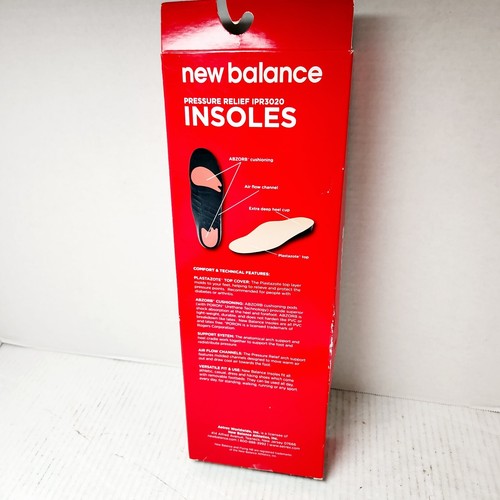 New Balance Pressure Relief Insoles IPR3020 Unisex Mens 6/Womens 7.5 New Open Bo - Picture 16 of 23