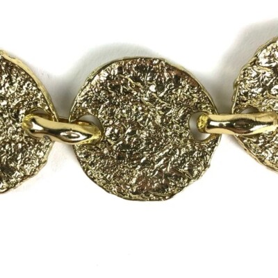 Bebe Gold Tone Disk Chain Belt | eBay display picture 1