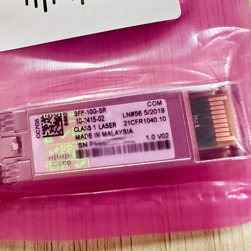 Cisco SFP-10G-SR 10GBASE-SR SFP+ Module 850nm 300m LC MMF (Hologram)
