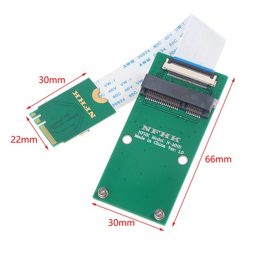 Mini PCIe WiFi card to A+E E key M.2 WiFi network card adapter extension cable - Photo 3/12