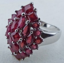 Schmuck Ring Silber 925er rhodiniert Rubin 2,80ct RW20 Ä778