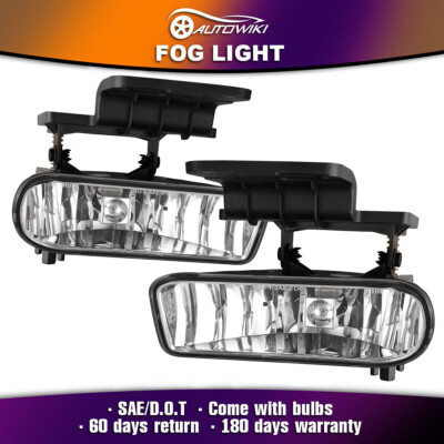 Buy Chevy 99-02 Silverado 00-06 Tahoe Suburban Clear Front Bumper Fog Lights Switch In - Foto 4