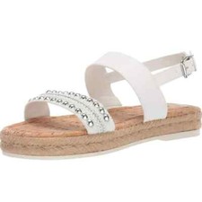 Circus By Sam Edelman NEW Sz 6 Andrea White Stud Espadrille Flatform Sandal Boho