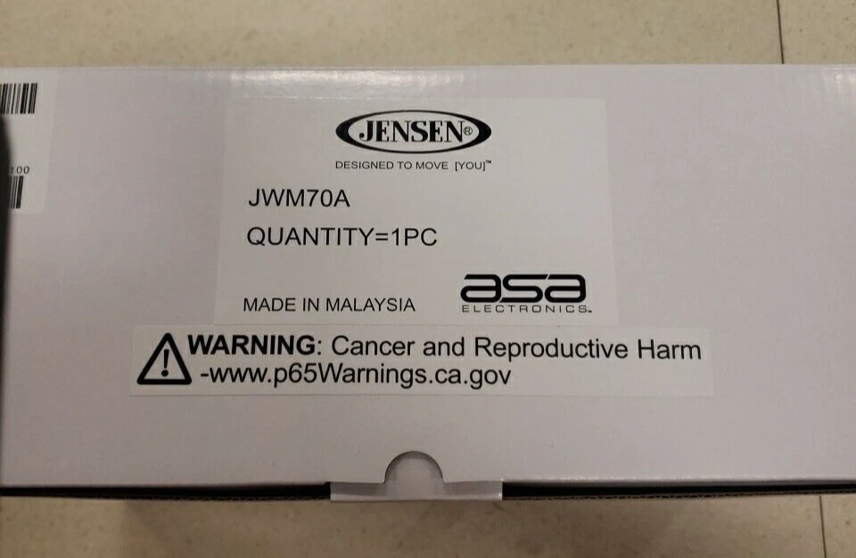 Jensen JWM70A Slimline 3-Zone Stereo Wall Mt Free shipping - Image 3 of 4