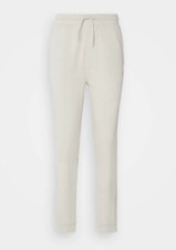 Image of Hugo Boss Mens Track Bottoms Sestart Cotton Terry Jogger in Light Beige